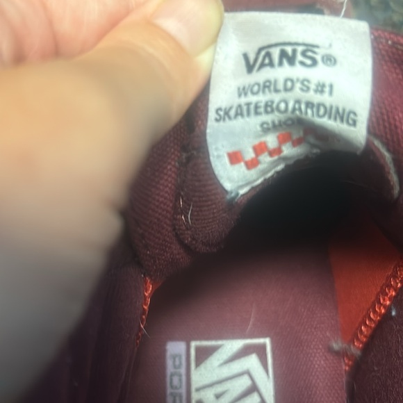 Vans Mens Sk8-Hi Maroon/Gum SZ.8 - Picture 6 of 12